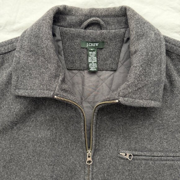 J CREW City Jacket Charcoal Night Gray Wool Blend Jacket XL - Picture 3 of 13